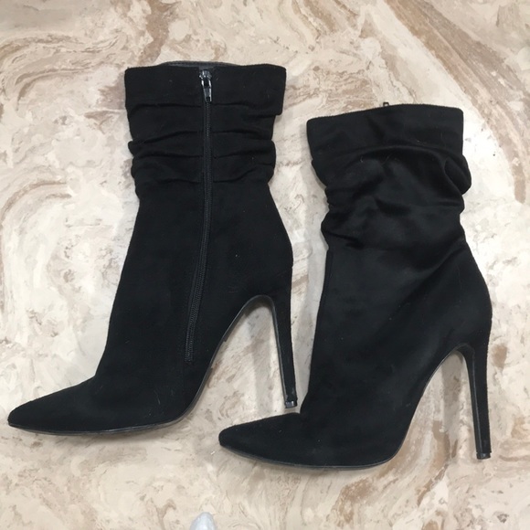 Shoes - Faux suede booties